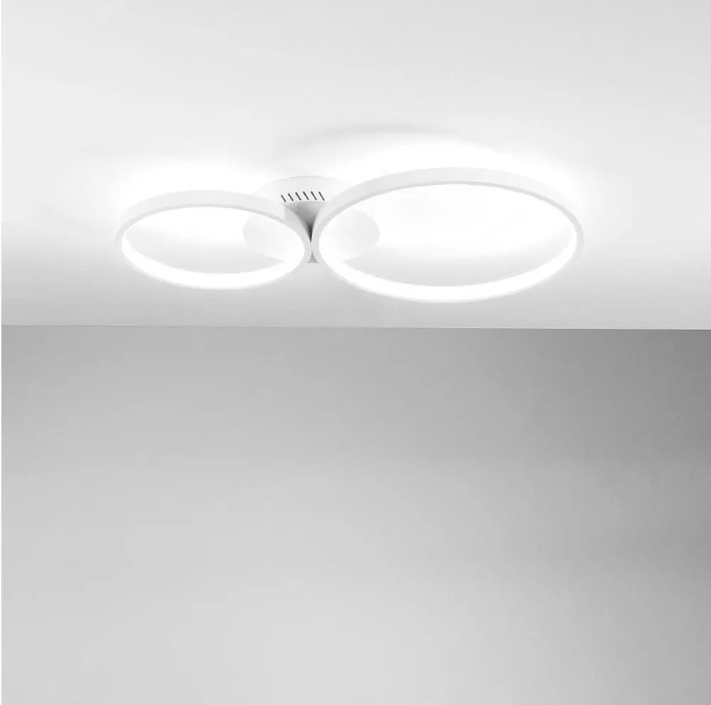 LAMPARA DE TECHO LED FREDY BLANCA 30W 4370LM CCT 60X35.4X6.1CM
